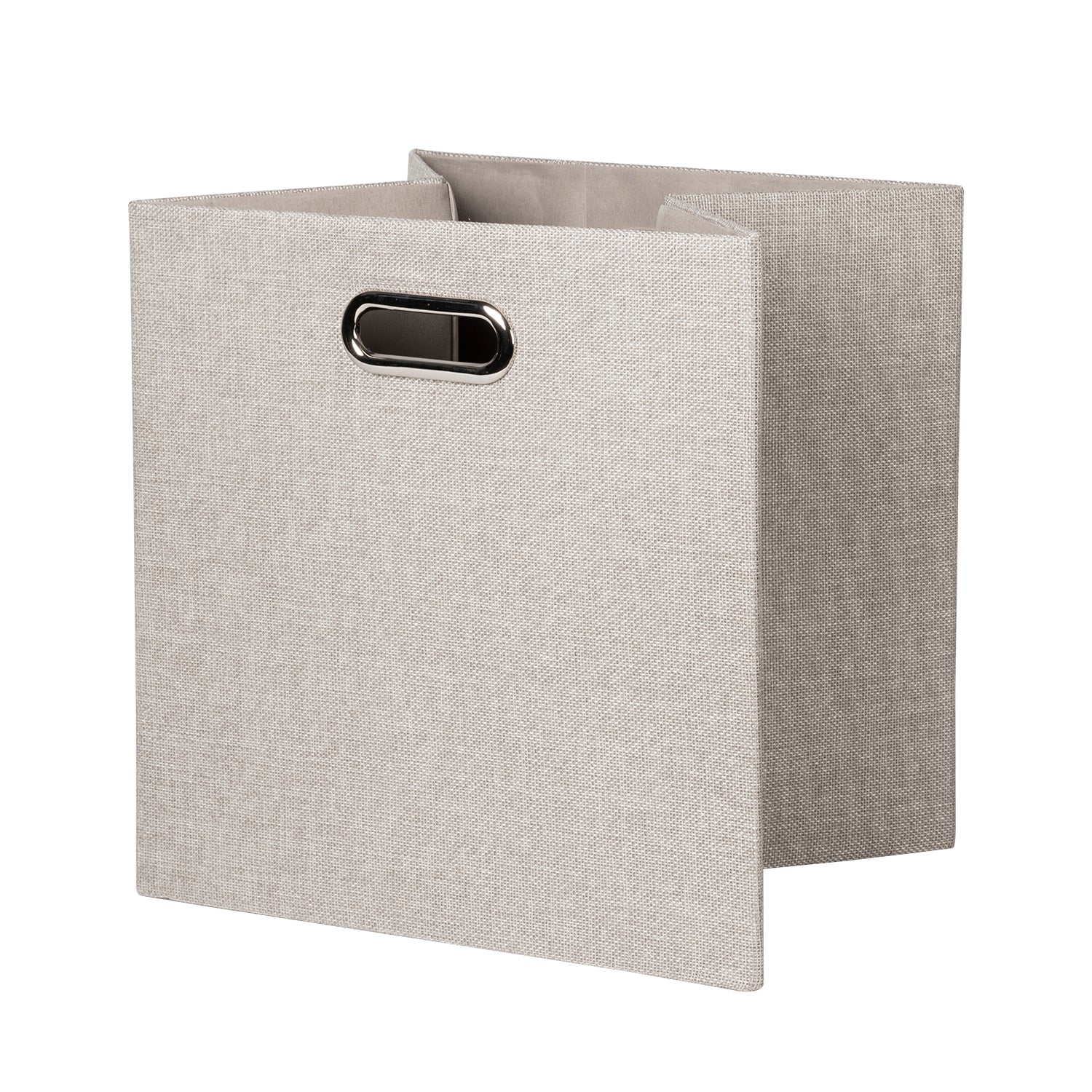 VESTIAMO CASA - Contenitore Portatutto Salvaspazio in poliestere Beige - h33x33x33 cm